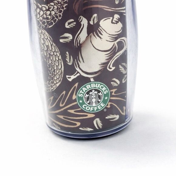 Starbucks 2007 Brown Double Tail Mermaid Tumbler Travel Mug Rare Collectible - Picture 3 of 8